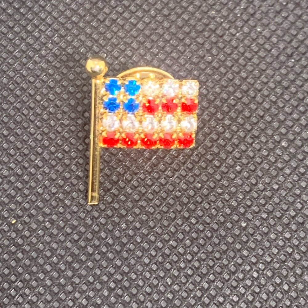 American Flag Brooch